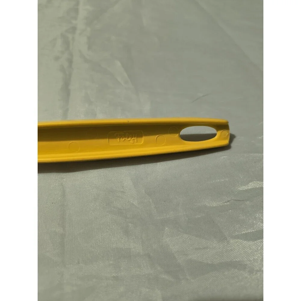 VTG Foley Yellow Nylon Plastic Slotted Spoon 11